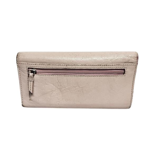 Vintage Leather COACH Pink Large Wallet With Checkbook Cover - Picture 2 of 10